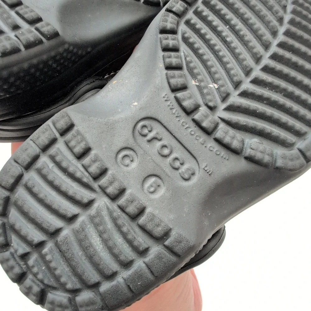 Kids Black Crocs Classic Clog Shoes Size 5 Baby Toddler‎ Littles Water Sandals